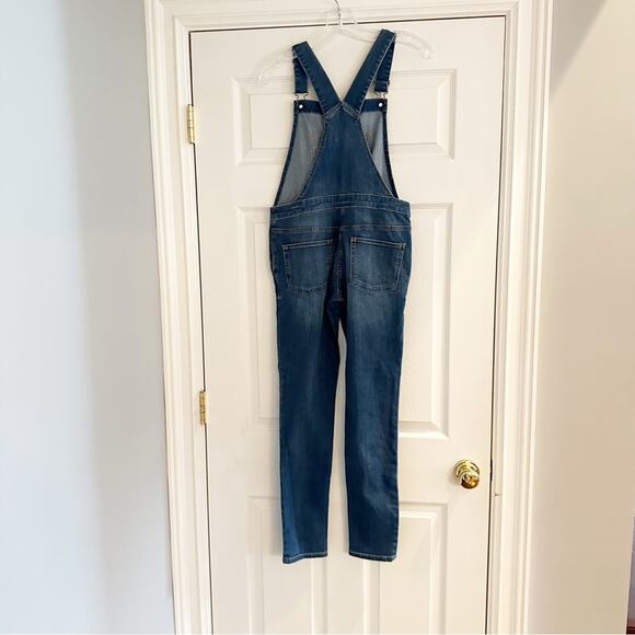 J Crew Crewcuts Skinny Stretch Blue Denim Overalls H6614 NWT New Size 14 Girls - Picture 8 of 14